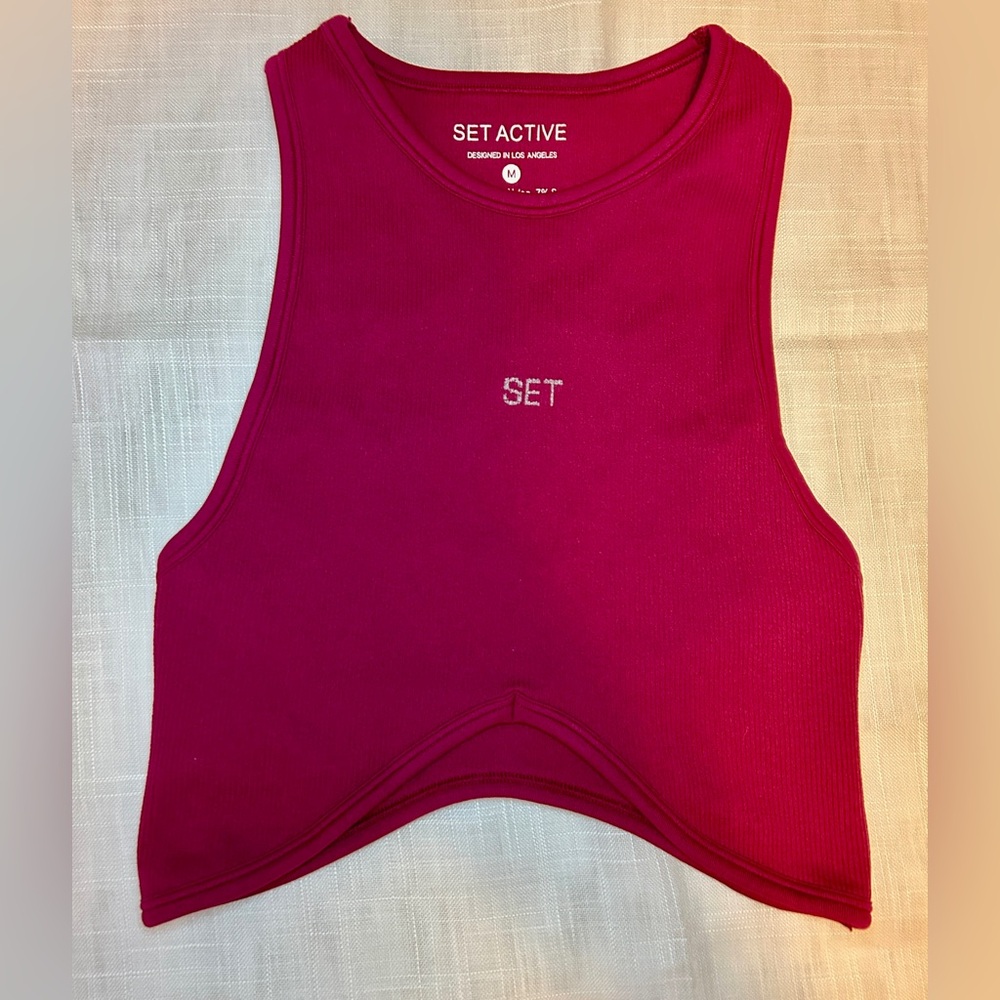 SET Active Sports Bra in Deep Red